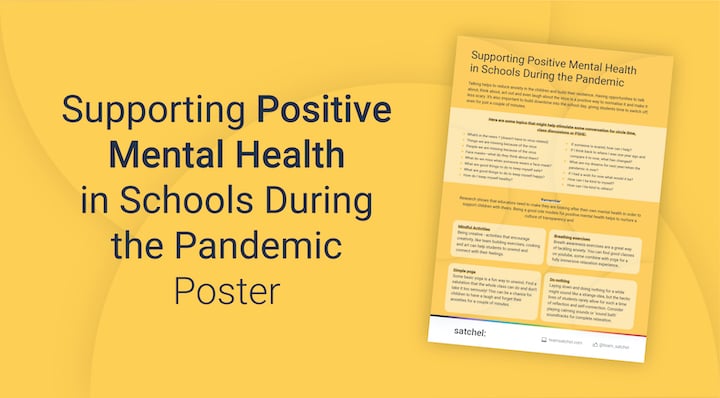 Supporting Positive Mental Health in Schools During the Pandemic Poster-1